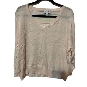 Koch Long Sleeve Lightweight Top With Bright Rainbow Striped on the back Size M